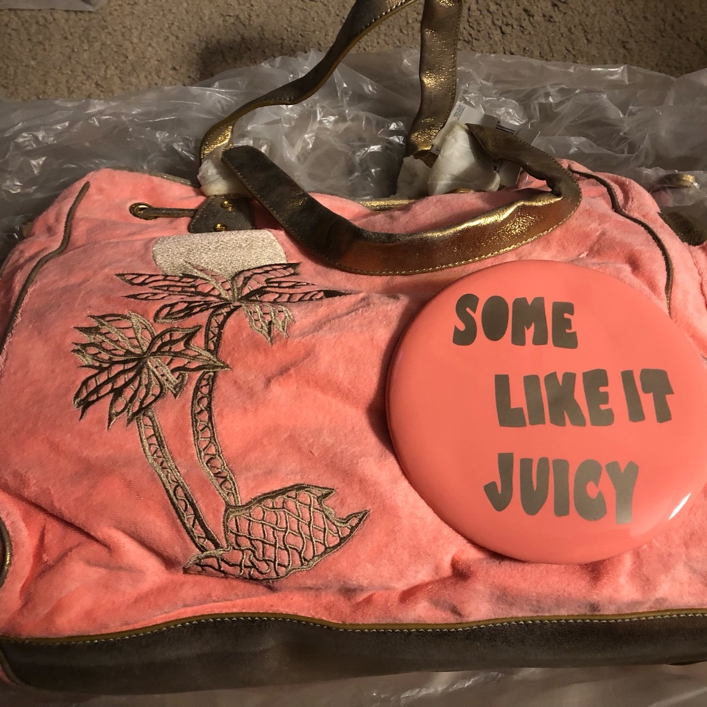 Juicy Couture terry and leather bag BNWT